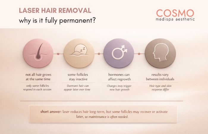 Does laser hair removal last forever?